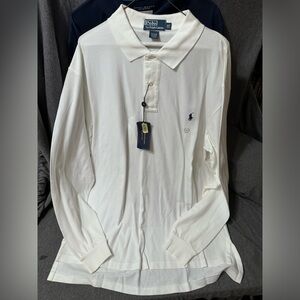 Polo Ralph Lauren Long Sleeve Polo Shirt XLT White